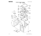 Maytag MVWB850YG0 top and cabinet parts diagram