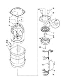 Motor, basket and tub parts