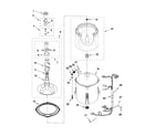 Maytag MVWC350AW0 basket and tub parts diagram