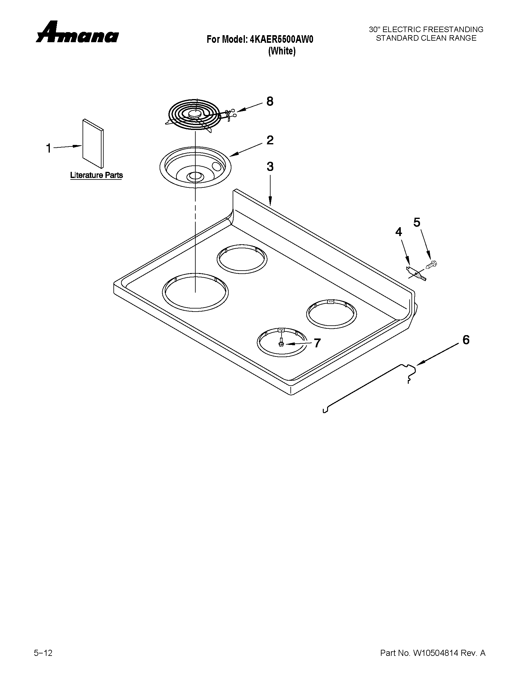 Cooktop parts