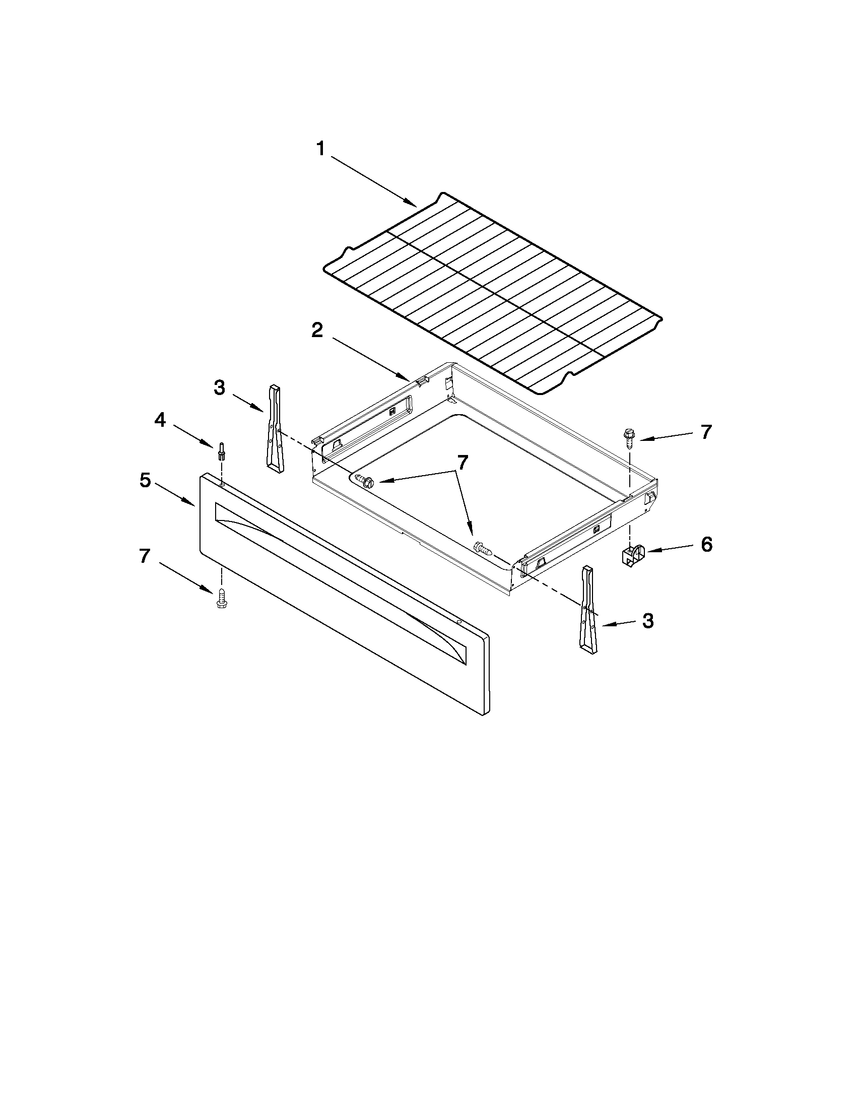 Drawer & broiler parts
