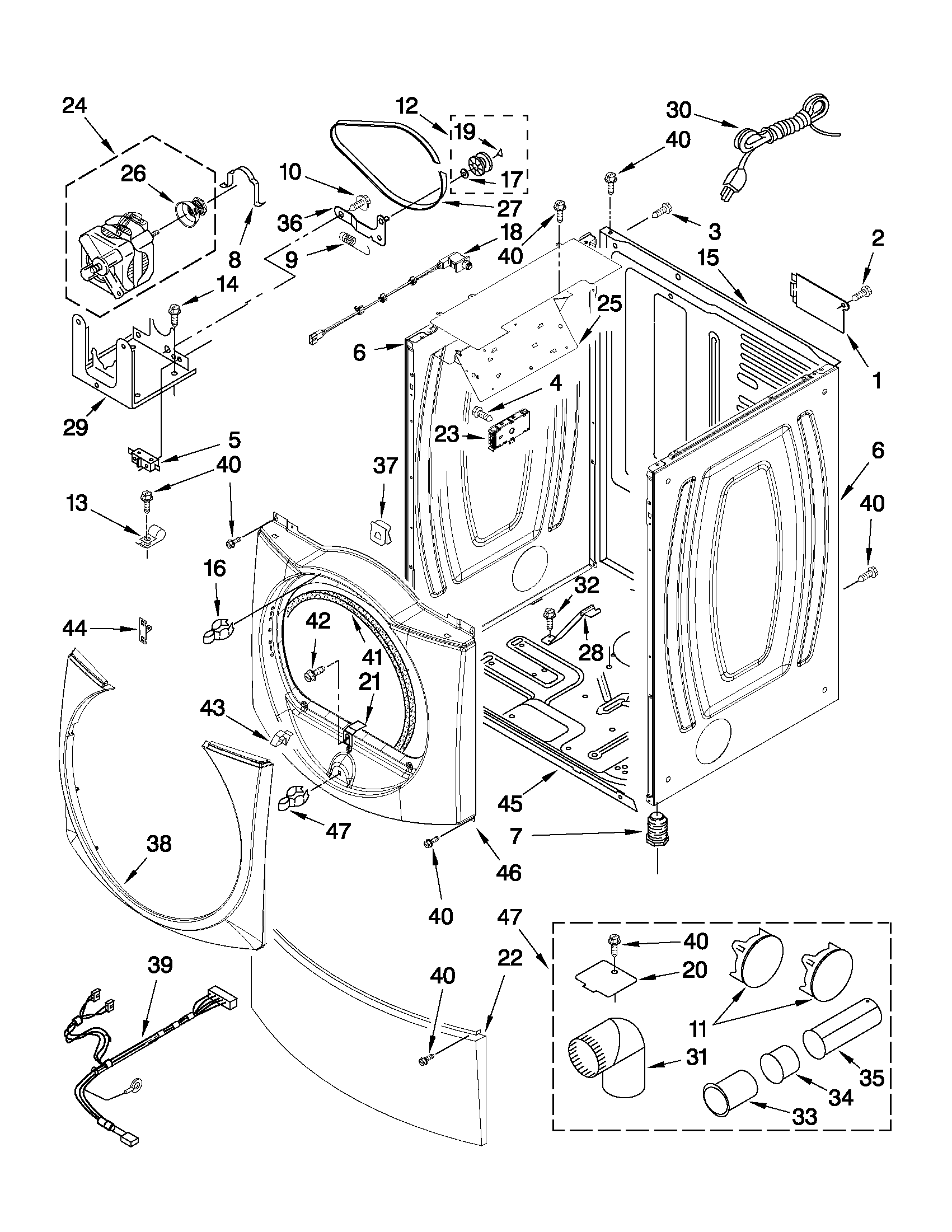 Cabinet parts