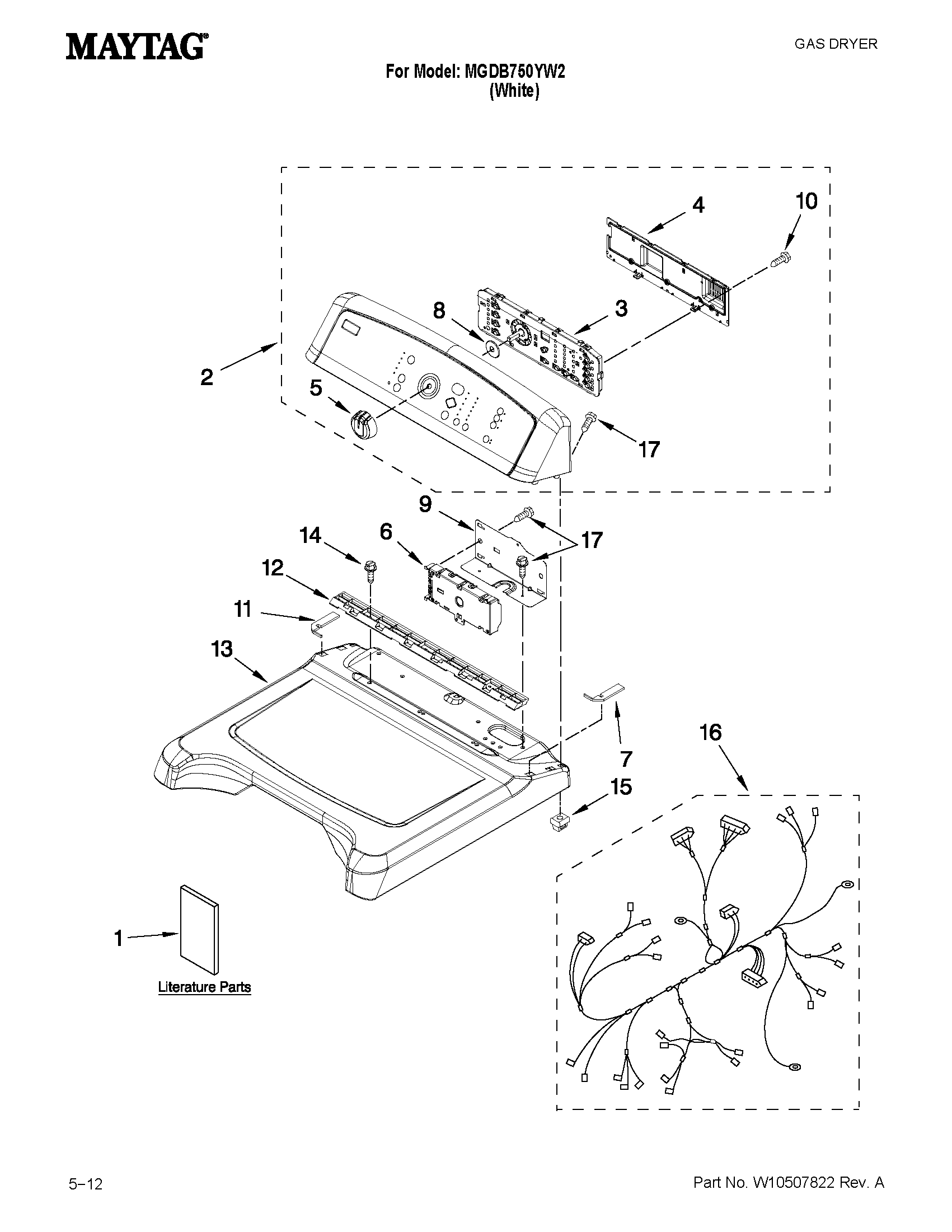 Top and console parts