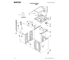 Maytag MVWX550XW2 top and cabinet parts diagram