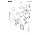 Maytag MVWC450XW4 top and cabinet parts diagram