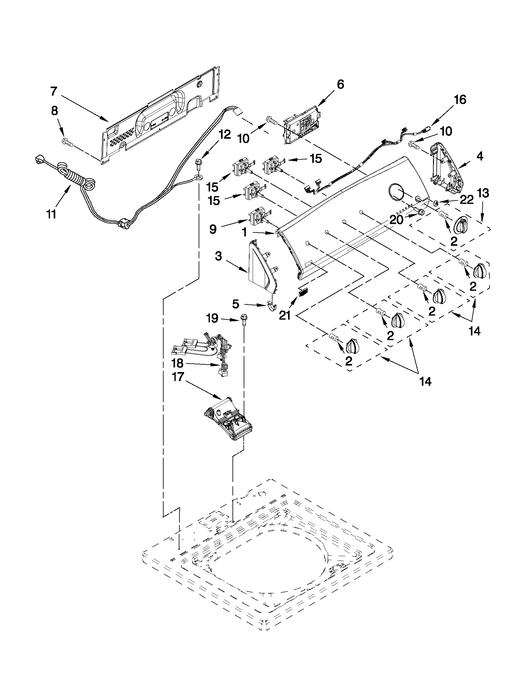 Console and water inlet parts