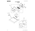 Maytag MEDX5SPAW0 top and console parts diagram