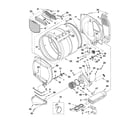 Maytag MEDX5SPAW0 bulkhead parts diagram