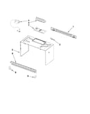 Cabinet and installation parts