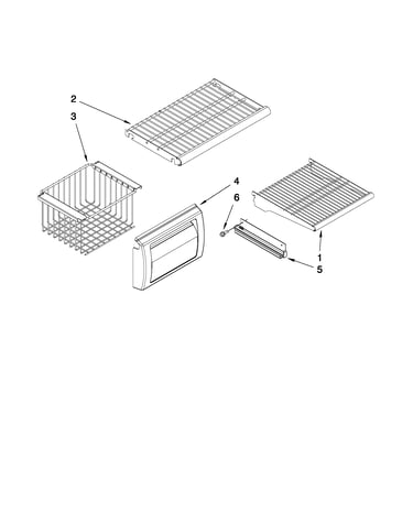 Freezer shelf parts