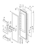 Refrigerator door parts