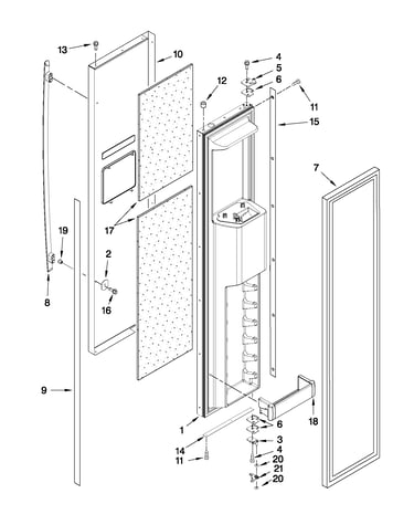 Freezer door parts