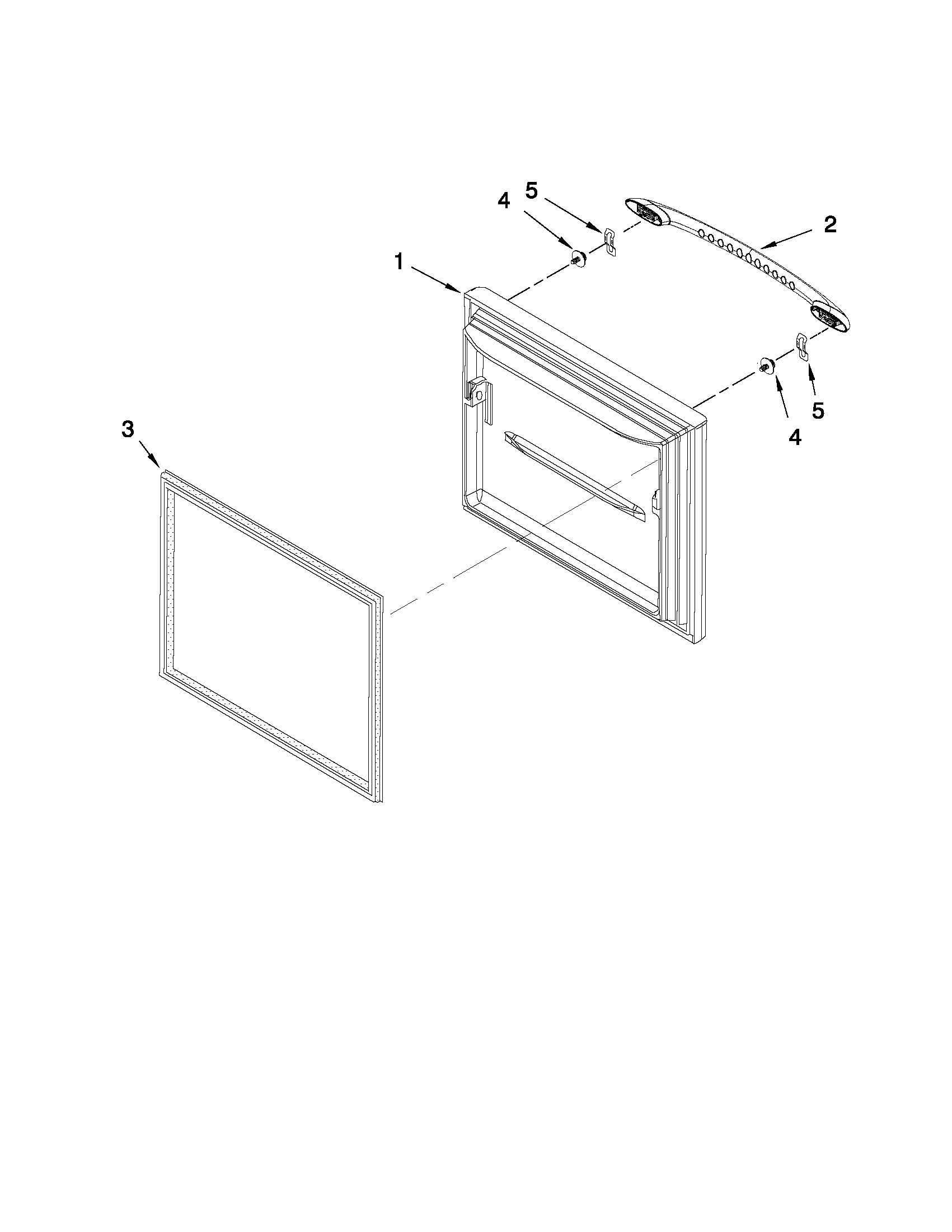 Freezer door parts