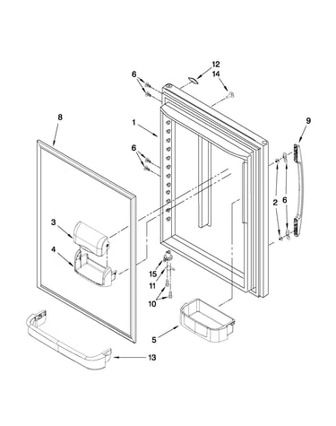 Refrigerator door parts