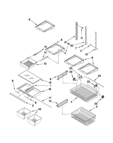 Shelf parts