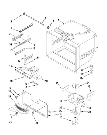 Freezer liner parts