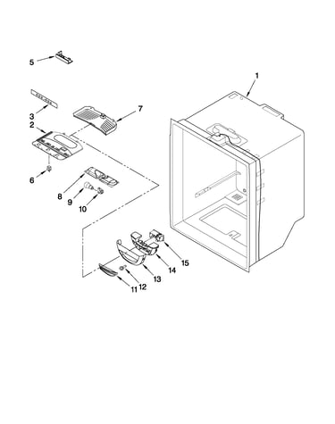 Refrigerator liner parts