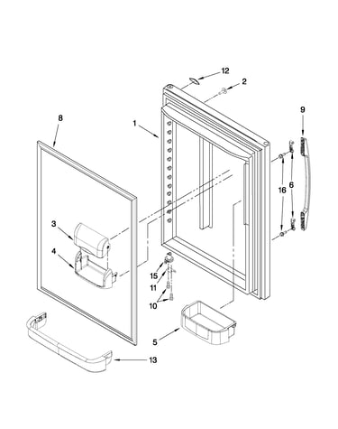 Refrigerator door parts