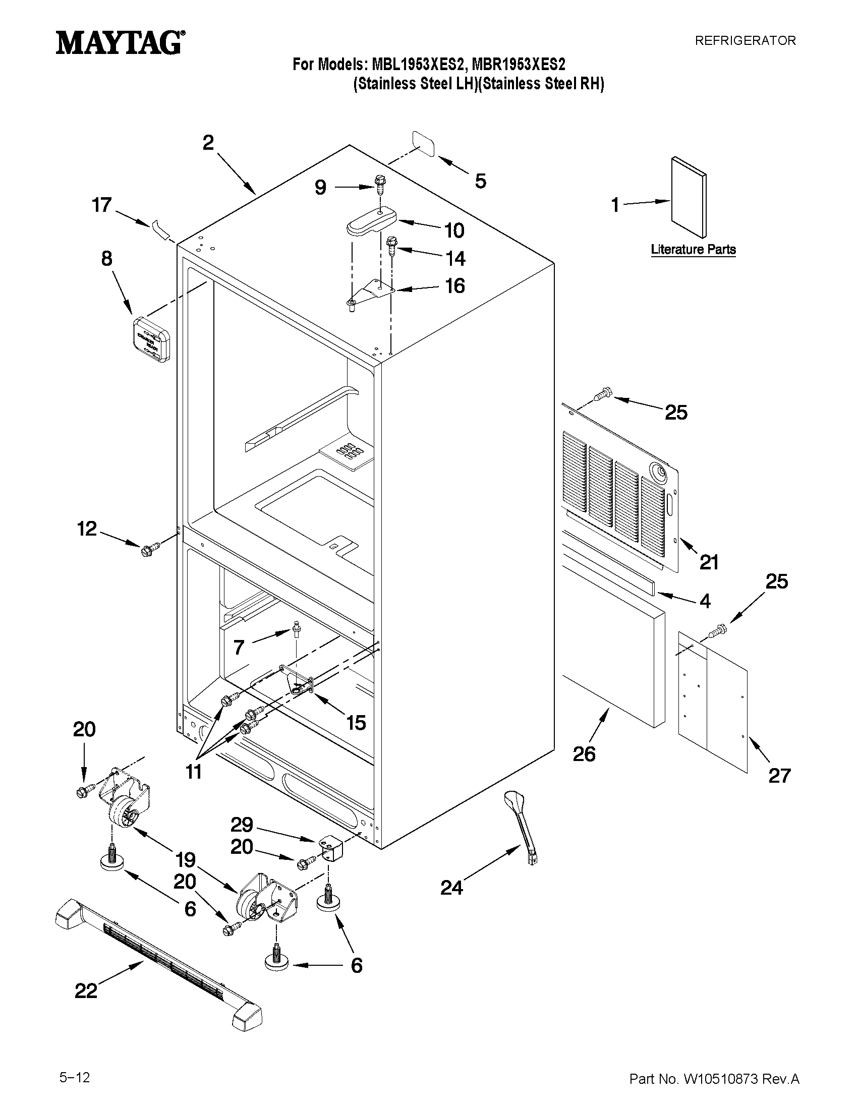 CABINET PARTS