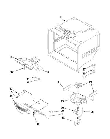 Freezer liner parts