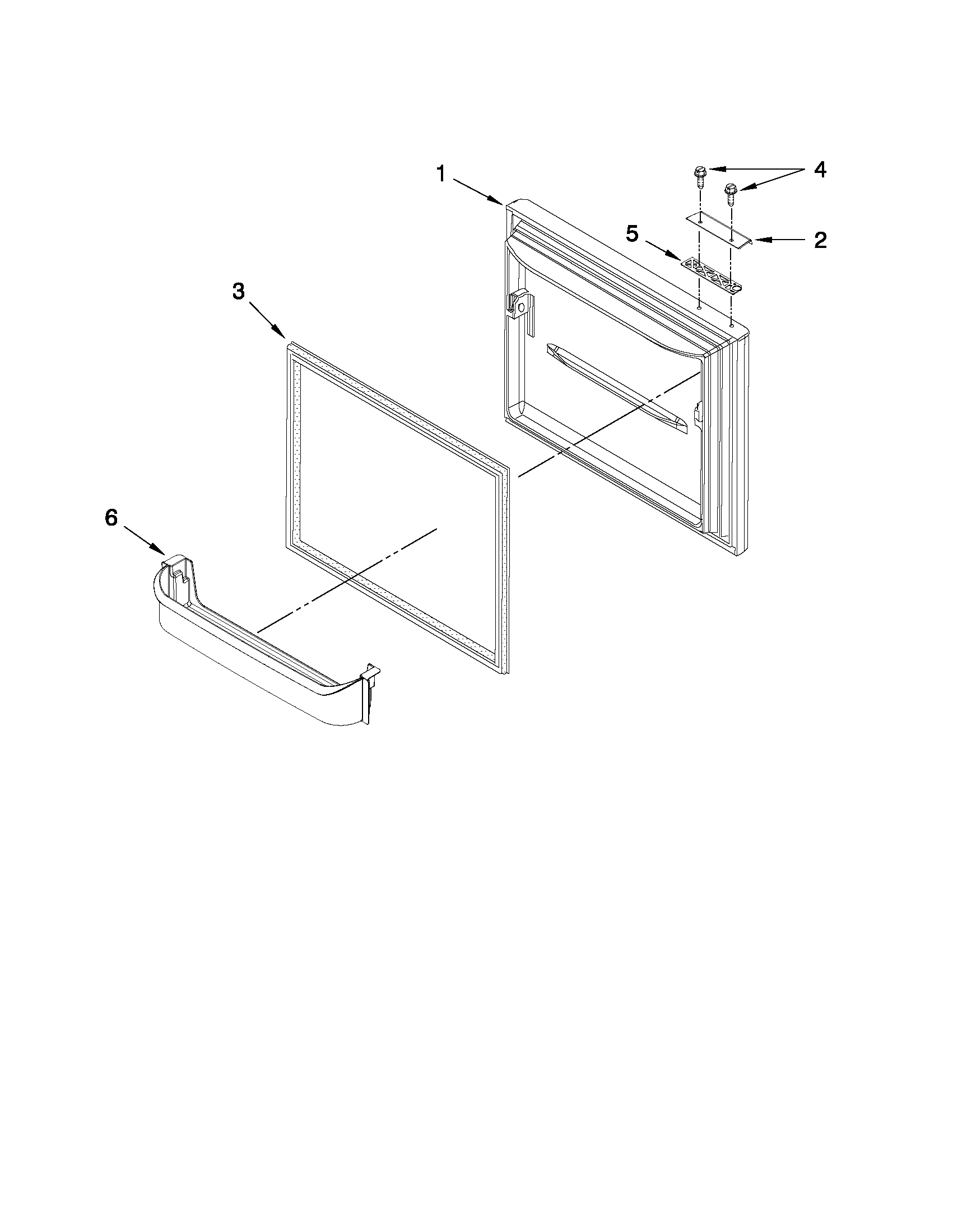 Freezer door parts