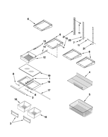 Shelf parts
