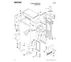 Maytag MIM1555YRS1 cabinet liner and door parts diagram