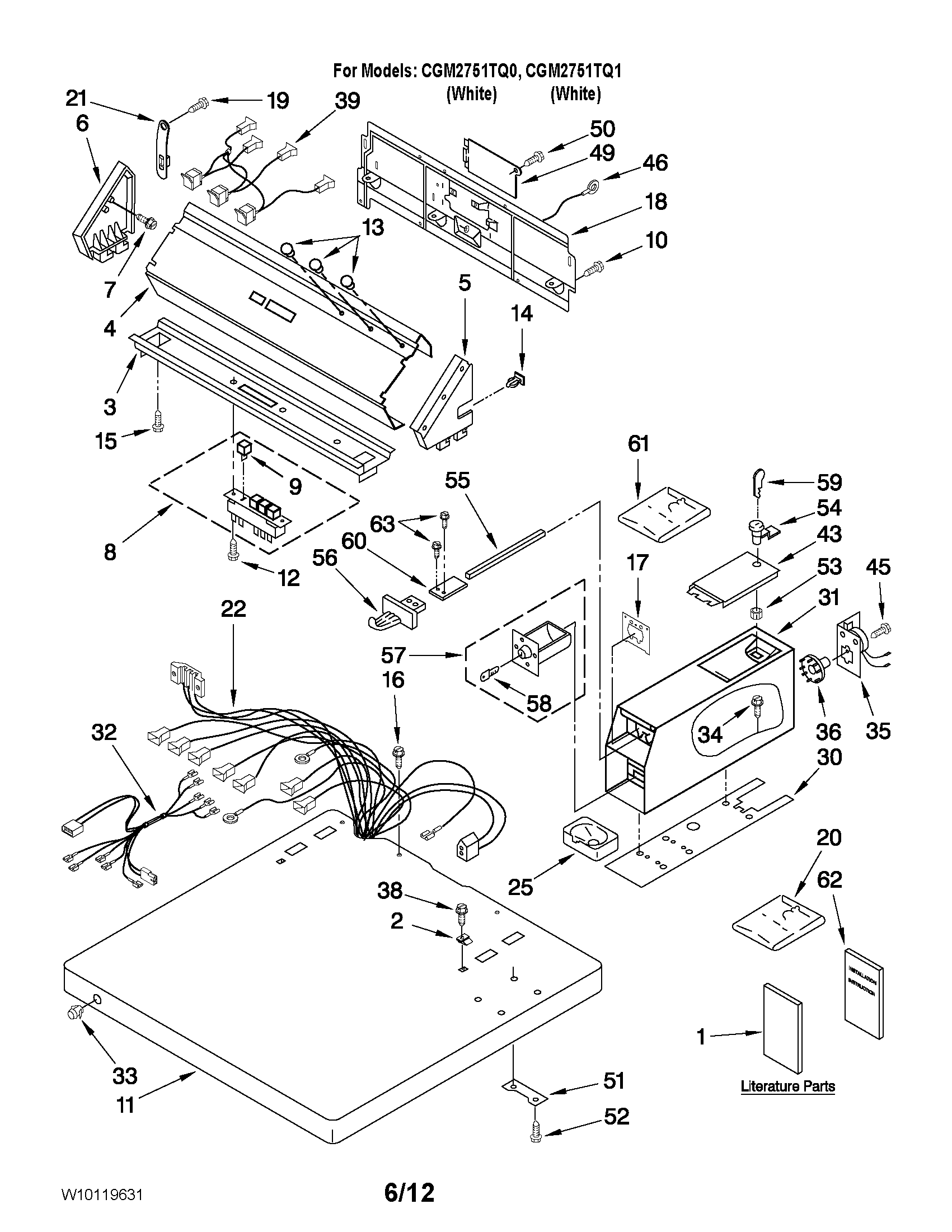 Top and console parts