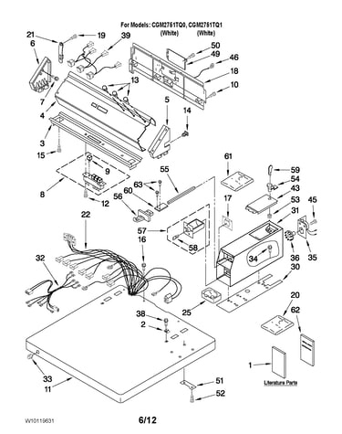 Top and console parts