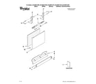 Whirlpool DU1055XTVD0 door and panel parts diagram