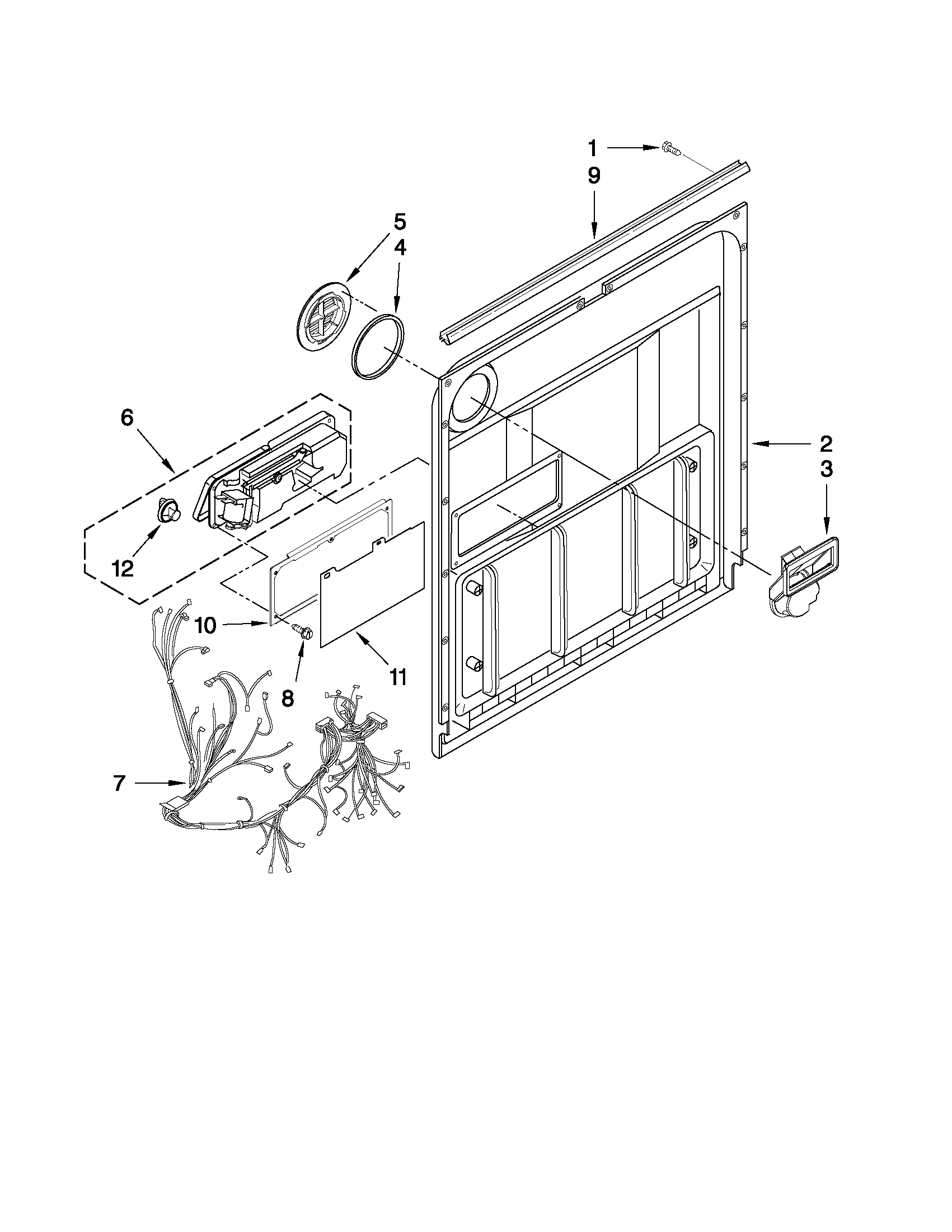 Inner door parts
