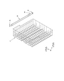 Upper rack and track parts
