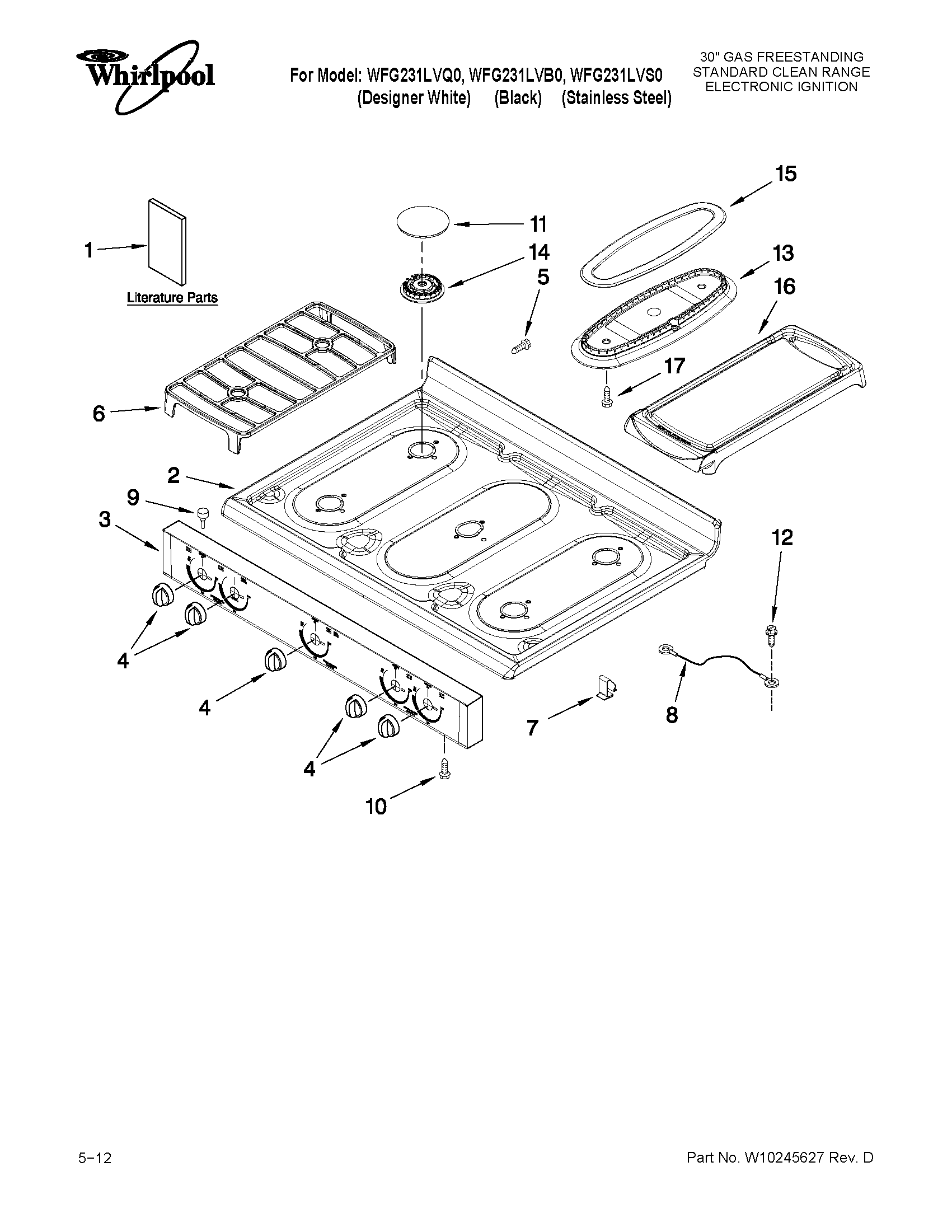 COOKTOP PARTS