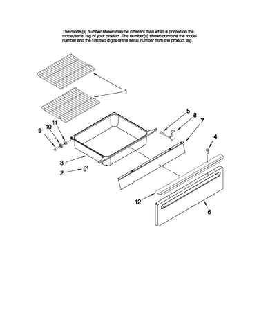 Drawer and rack parts