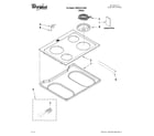 Whirlpool WDE151LVQ01 cooktop parts diagram