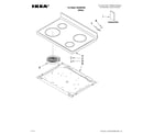 Ikea IES350XW0 cooktop parts diagram