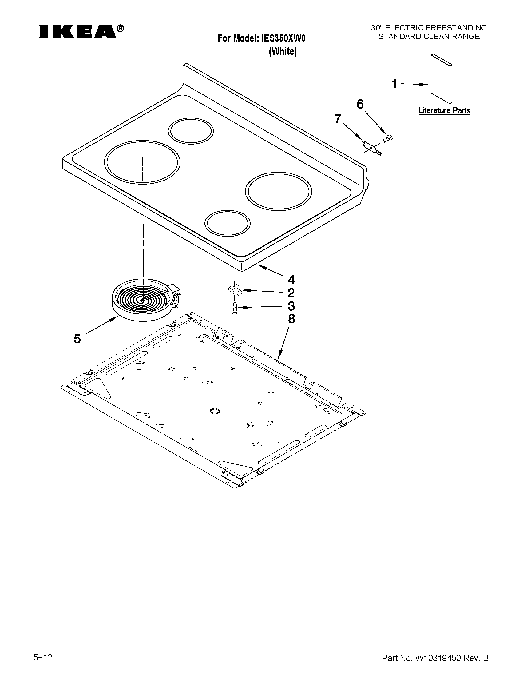 Cooktop parts