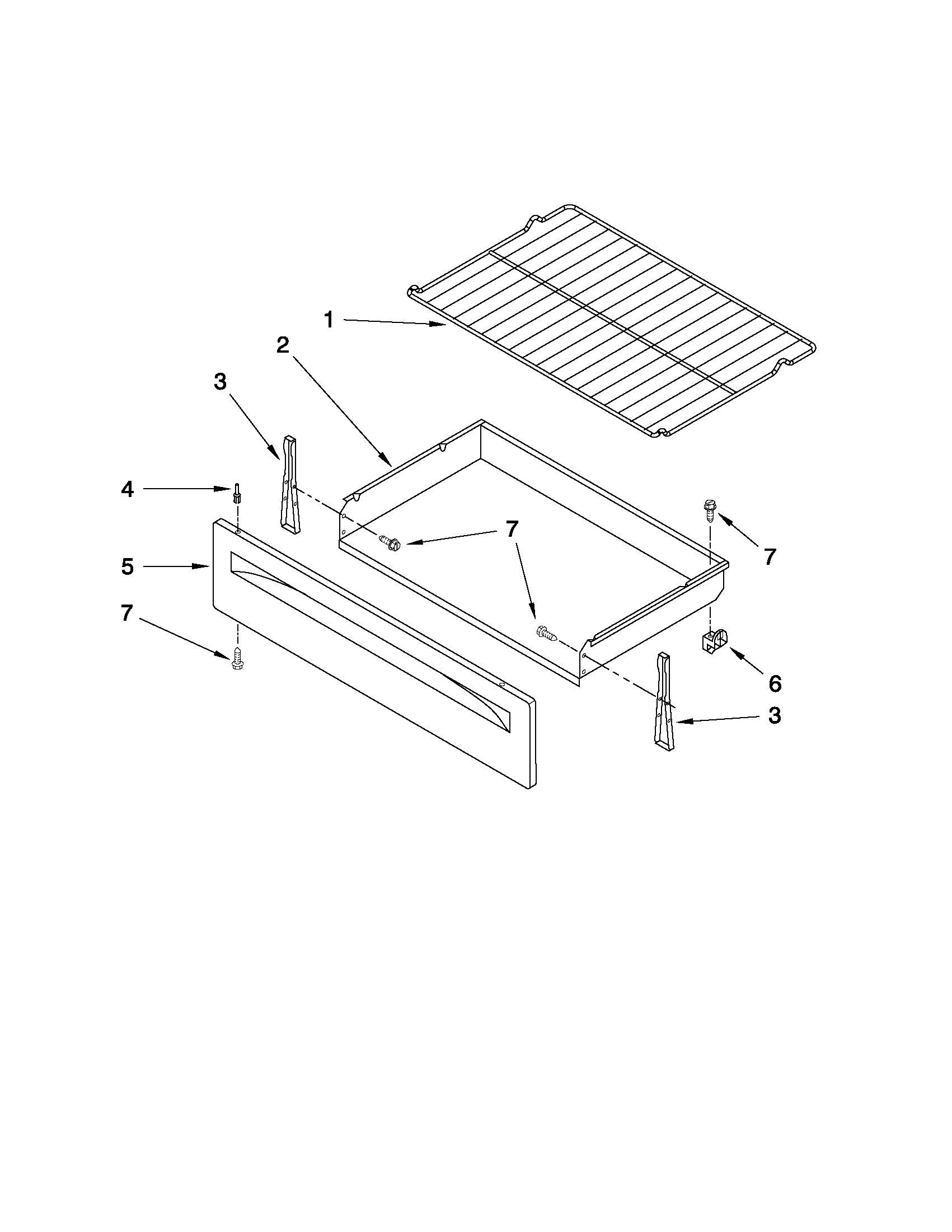 Drawer & broiler parts