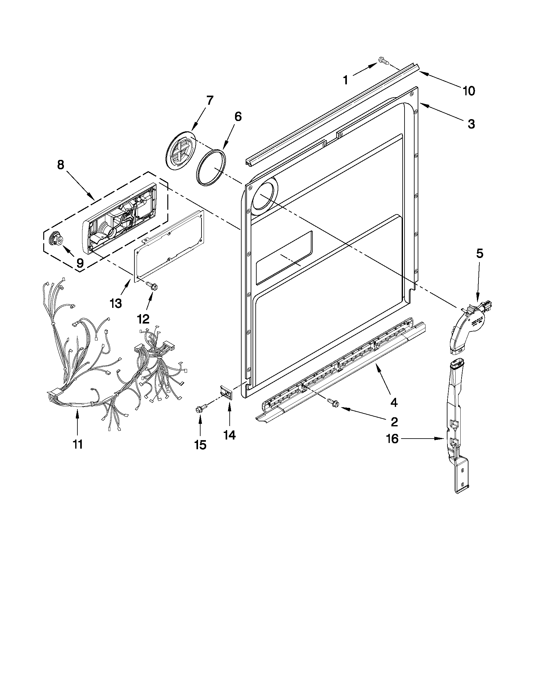 Inner door parts
