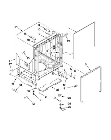 Tub and frame parts