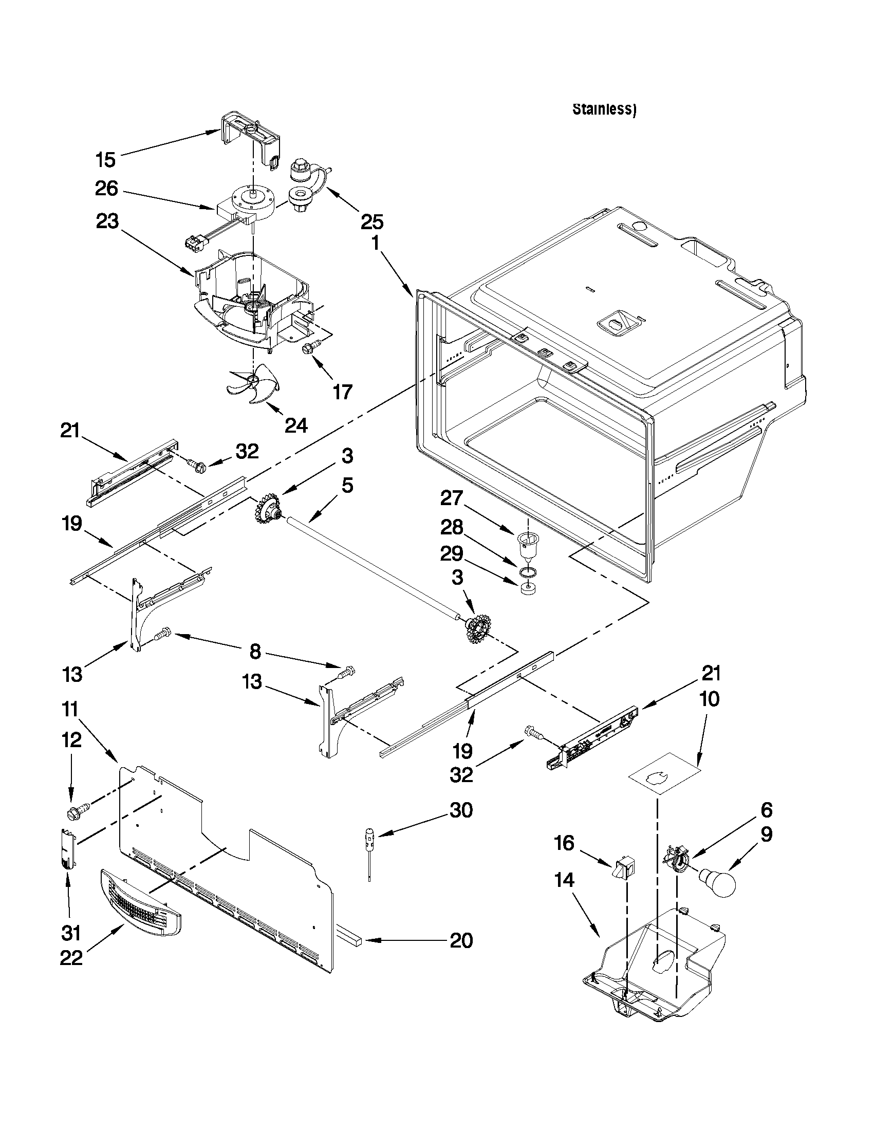 FREEZER LINER PARTS