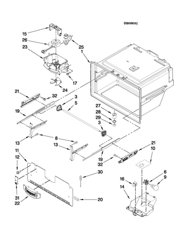 Freezer liner parts