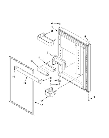 Refrigerator door parts