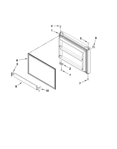 Freezer door parts