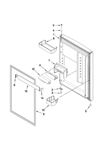 Refrigerator door parts