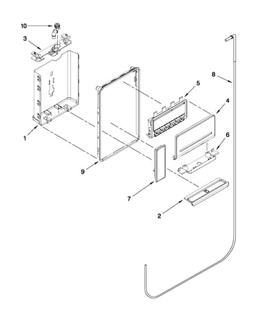 Dispenser front parts