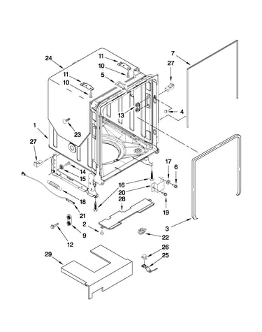 Tub and frame parts