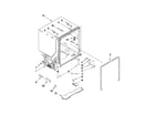 Whirlpool WDT710PAYB0 tub and frame parts diagram