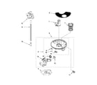 Whirlpool WDT710PAYB0 pump and motor parts diagram