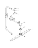 Upper wash and rinse parts